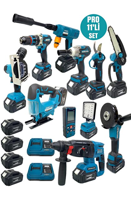 Germany Style DawreekTech 11'li Şarjlı Pro Set Kırıcı-Taşlama