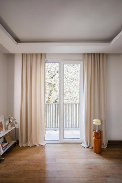 Olea | 140X270 cm (2 Pieces) Background Curtain