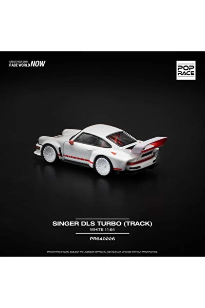 HOT WHEELS Pop Race 1/64 Porsche Singer DLS Turbo White / PR64-226