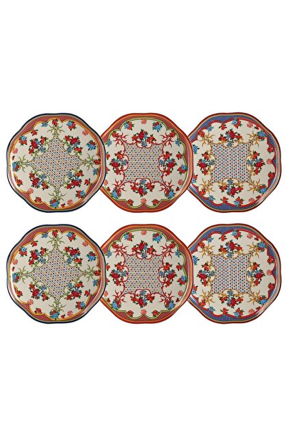 Fiora Bone 27cm Set of 6 Plates