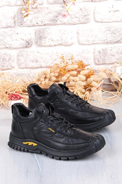 1040 Comfortable Rubber Laced Rubber Sole Nubuck Genuine Leather Men's Shoes