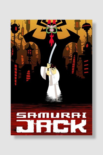 Samuray Jack Dizi Posteri Yüksek Kaliteli Kalın Parlak Kuşe Kağıdı