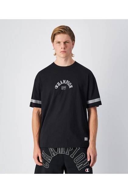Champion Short-Sleeve Tee Siyah Erkek Tişört - 222383-KK001