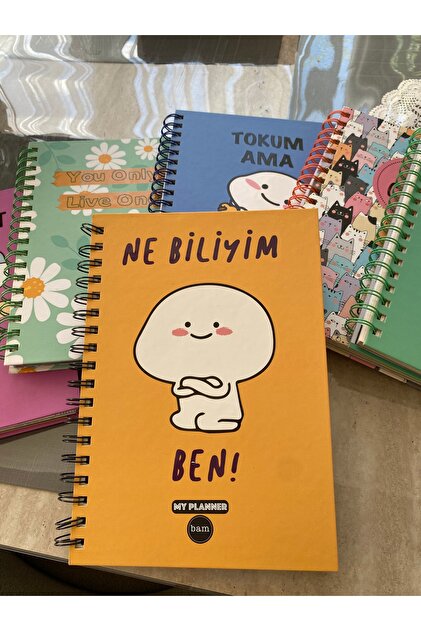 WORKPASAJ Konuşan Ajanda Stickerli Spiralli Not Defteri Konuşan