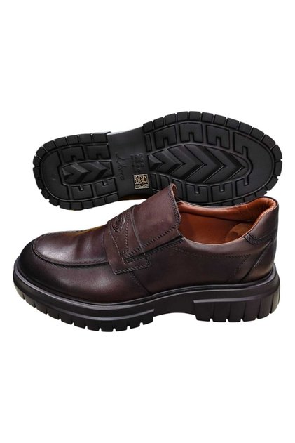 5312 Brown Thick Sole Men's Shoes