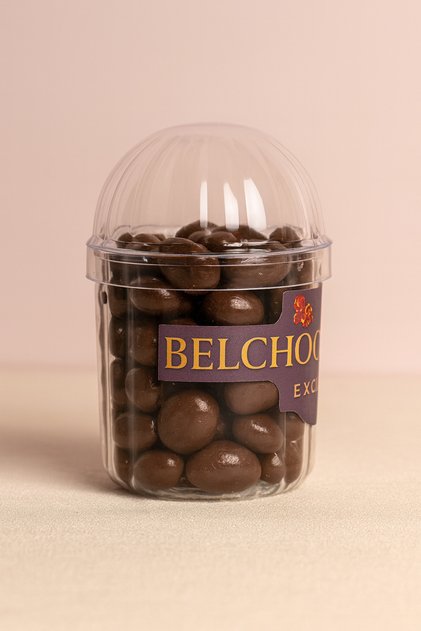 Kristal Plastik Pinterest Baharatlık İçinde Çikolata Kraker Draje ve Beyaz Kaşığı - 150 Gr.
