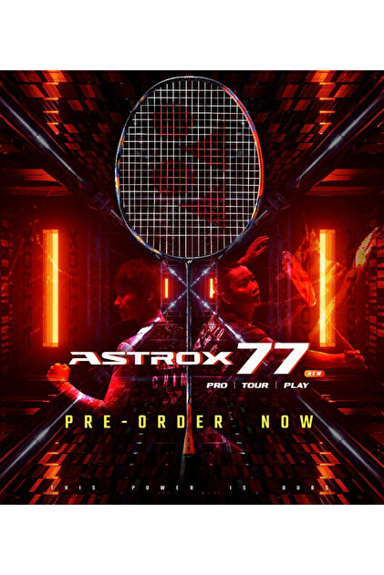 Yonex Astrox 77 Pro (83g / 4Ug5) Badminton Raketi - Turuncu