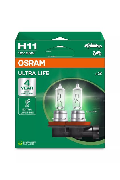 Bec Ultra Life Halogen H11 | 12V - PGJ19-2 - Set 2 buc