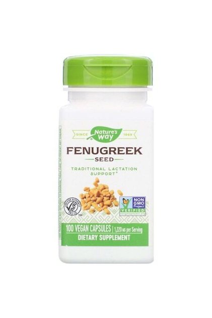 Supliment alimentar Fenugreek (Schinduf) 610mg Nature's Way, 100 capsule