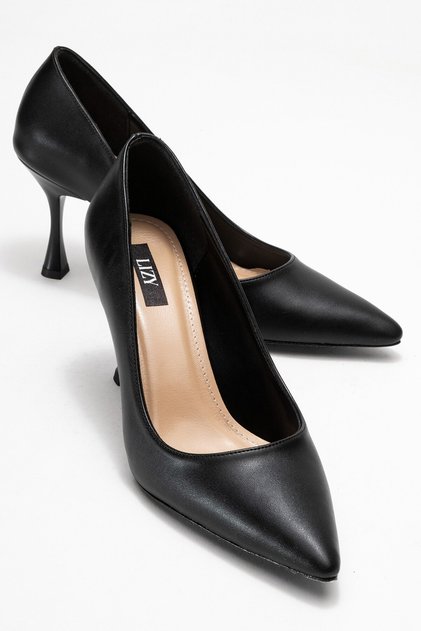 Siyah - Sivri Burunlu Kadın Stiletto