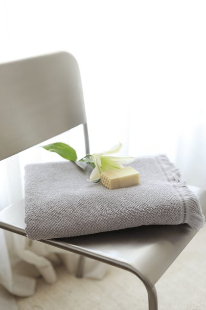 Travertine 100% Cotton Face Towel 50X90 Gray