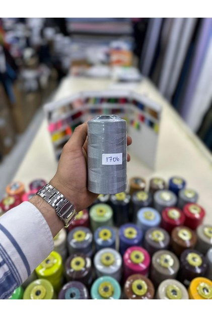 Dikiş ipliğİ 1706 renkli makine ipi 120 numara 5000 metre iplik