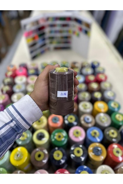 Dikiş ipliği 328 renkli makine ipi 120 numara 5000 metre iplik