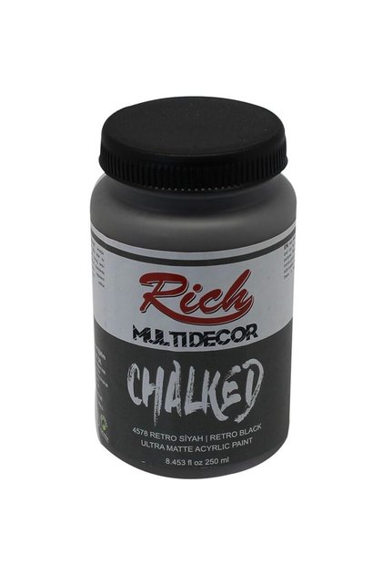 Supertrend Multi Decor Chalked Akrilik Boya 250 cc. 4578 RETRO SİYAH