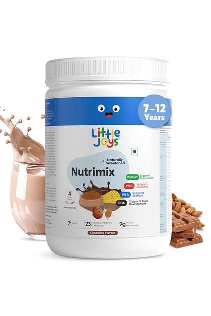 NutriMix Powder - Chocolate I Complete Nutrition Drink for Kids (7+ Years)I No Refined SugarI 400 gm