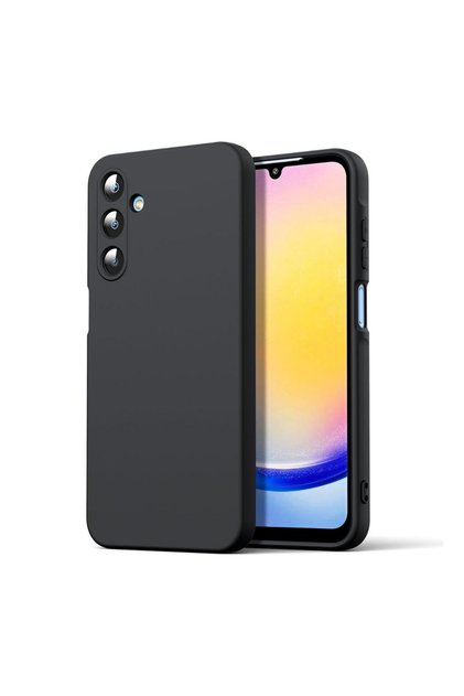 Carcasă compatibilă pentru Galaxy A16 4G / A16 5G, fabricată din silicon catifelat - Neagră