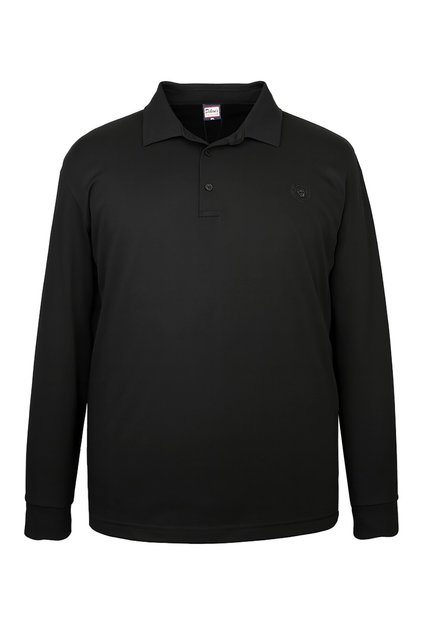 Plus Size Polo Neck Interlock Sweatshirt (Extra Wide Fit)