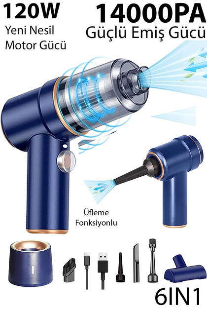 Ally St-6638c 14000pa Çok Fonksiyonlu Vakumlu Araç Süpürgesi