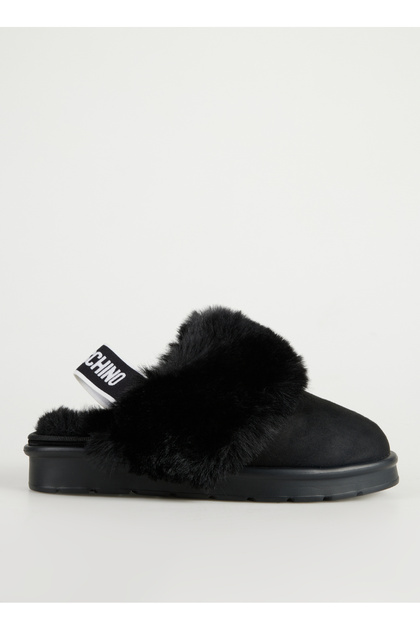 Love Moschino Siyah Kadın Kürklü Terlik JA10513H1L - Fiyatı, Yorumları