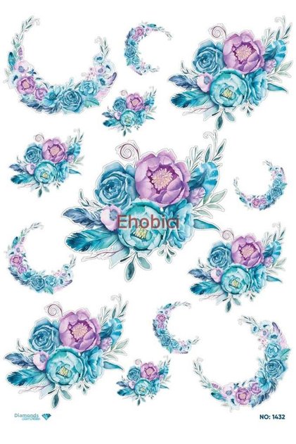 Diamond Rice Decoupage Paper - 1432