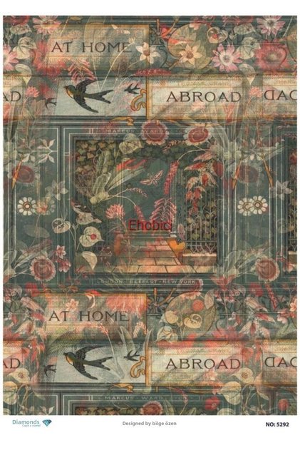 Diamond Rice Decoupage Paper - 5292