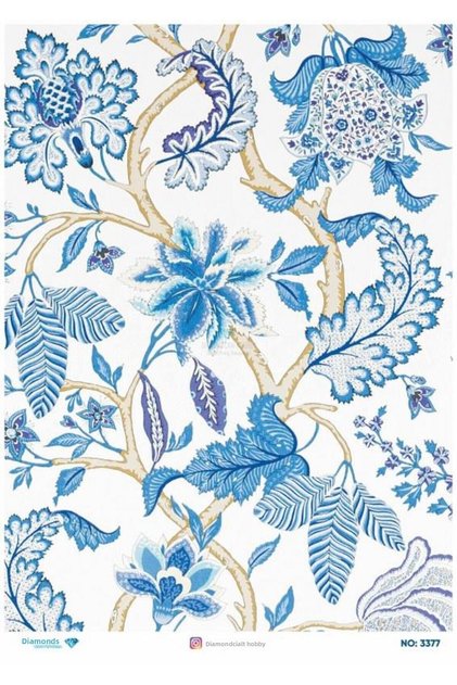 Diamond Rice Decoupage Paper - 3377