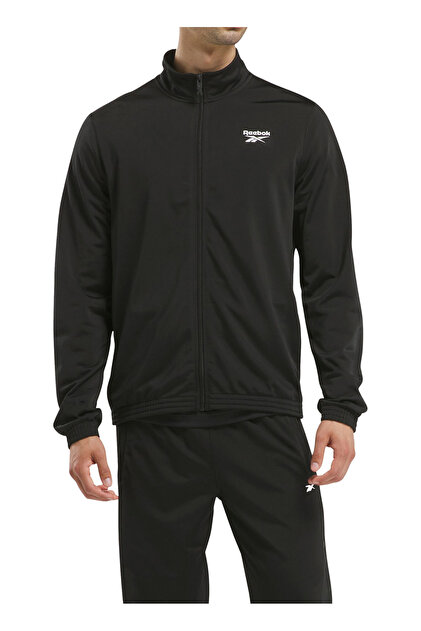 Reebok Siyah Erkek Fermuarlı Yaka Normal Kalıp Zip Ceket 100205923