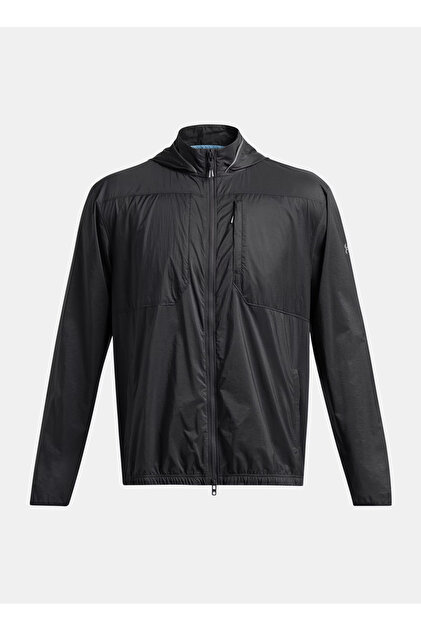 Under Armour 1383243-016 UA TRAIL RUN JACKET Gri Kapüşonlu Normal
