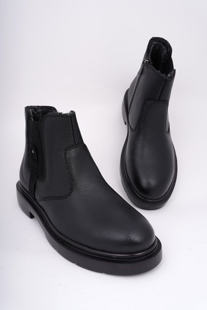Geralt Men's Winter Boots with Zipper and Fur Inside