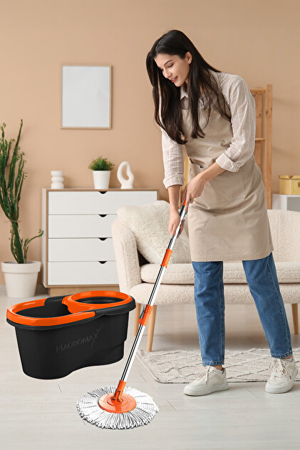 MACROMAX Focus Black Otomatik Temizlik Seti, Döner Sıkmalı (Oje
