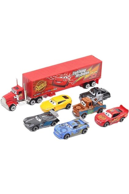 7 Pieces Cars Toy Set Deluxe Cars Toy Set Gift for Kids Birthday Gift Idea