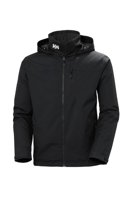 HHA.34442_HELLY HANSEN CREW HOODED Siyah Düz Erkek Mont