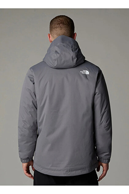 The North Face QUEST INSULATED JACK Kapüşonlu Açık Gri Erkek Mont