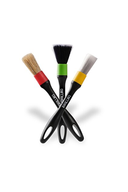 メンテナンス FRESSO - DETAILING BRUSH SET of 3 Genel Markalar Detailing Brush Set 3'lü fırça seti siyah - Fiyatı