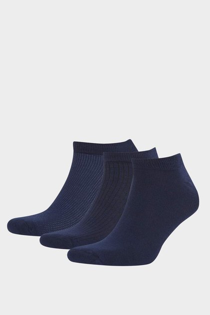 Men's Seamless 3-Piece Bamboo Booties Socks F4292Axns