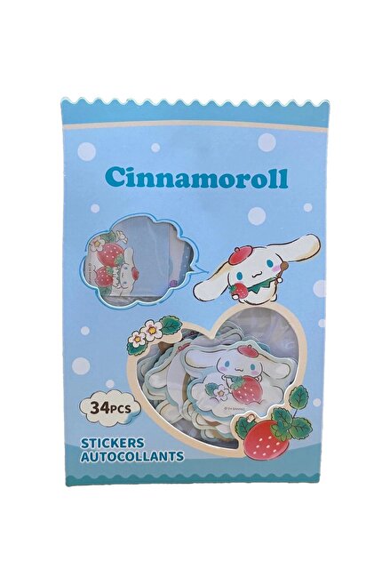 Mimu Art Studio Cinnamoroll Girl Sticker Seti Mavi Pastel Kawaii