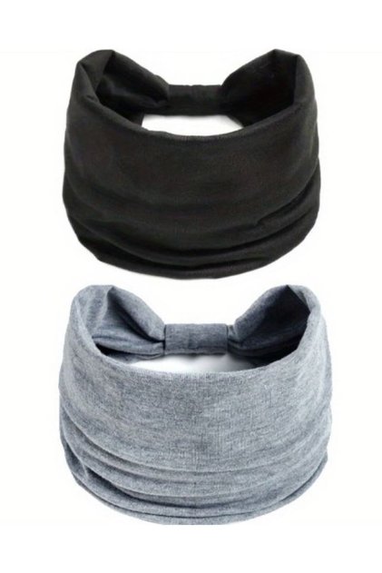 2 Pack Yoga Headband, Wide Bandana, 14cm*25 cm