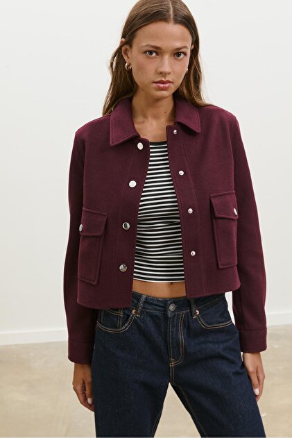 Stradivarius Soft short jacket- Trendyol