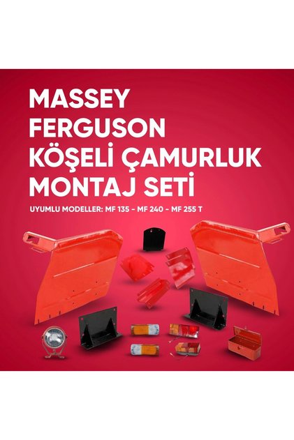 MASSEY FERGUSON 135-240-255T DÜZ ÇAMURLUK KOMPLE SET (AYAKLARI LAMBALARIYLA BERABER FULL SET)