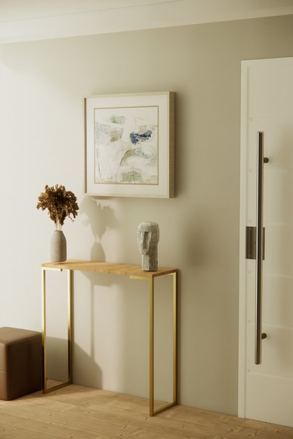 Solto Home AF23-24 Astra Dresuar Dekoratif Raflı Konsol Gold Metal Dresuar