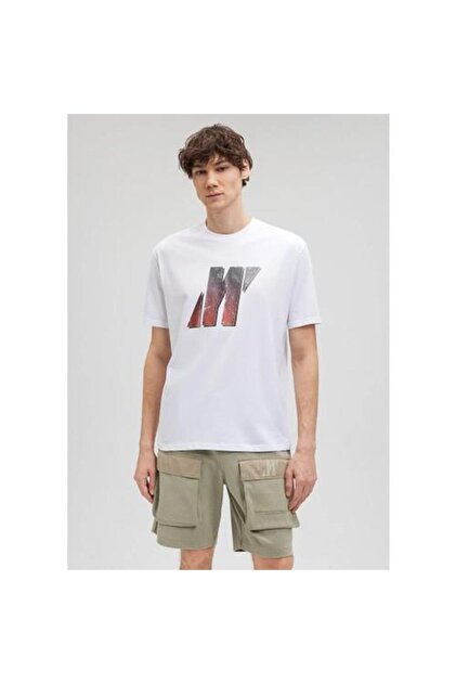 Mavi Erkek Beyaz M0612185-620 Pro Baskılı T-Shirt - Fiyatı, Yorumları
