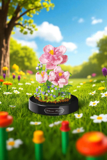 balody Fanuslu Çiçek Serisi – Hibiskus Yapı Bloğu Seti (543 Parça