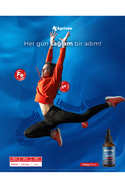 Aprivex Lipozomal Demir + Vitamin C 500 Efervesan Tablet - Fiyatı
