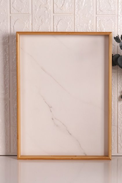 Marbella - Marble Patterned Tray White Large