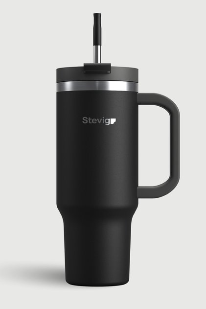 2 Moods Tuck-In Tumbler Leakproof Steel Thermos 900 ml Black St-236
