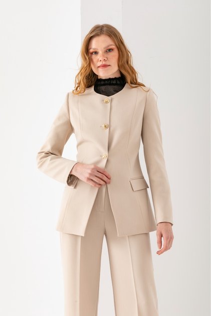 Kadın Spor Şık Blazer Takım Elbise