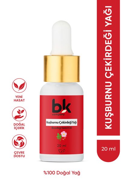 Kuşburnu Çekirdeği Yağı %100 Saf- Leke Karşıtı Aydınlık, Işıldayan Cilt Serum 20 ml