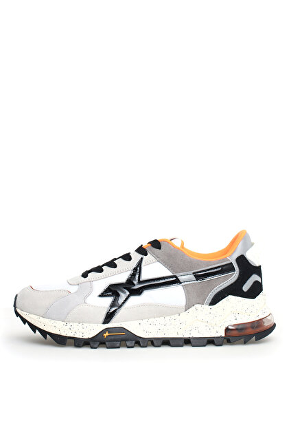 W6YZ Beyaz-Siyah Erkek süet Sneaker K3-M - Fiyatı, Yorumları