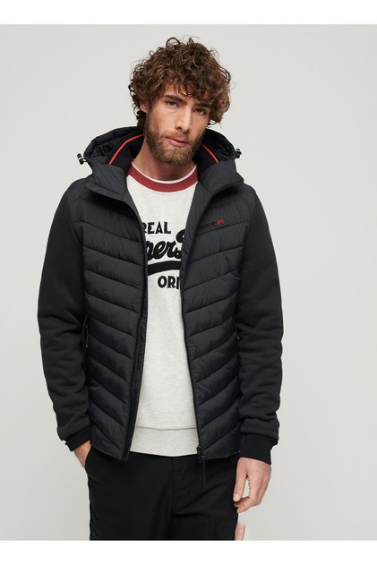 Normal Siyah Erkek Ceket M2013532A02A_HOODED STORM HYBRID PA