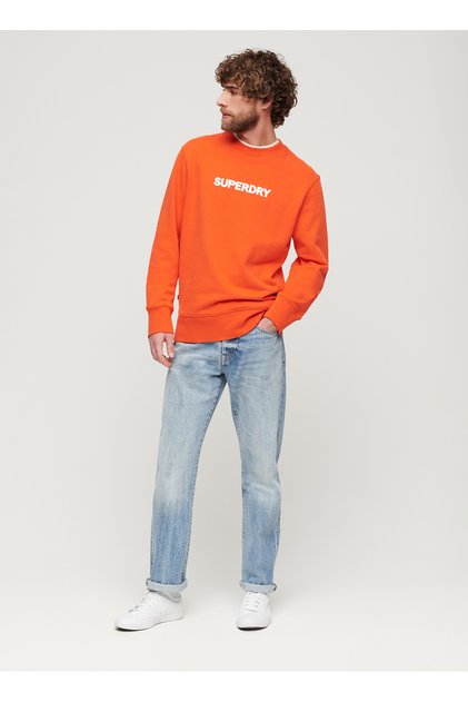 Bisiklet Yaka Turuncu Erkek Sweatshırt M2013527A2LN_LUXURY SPORT LOOSE FIT